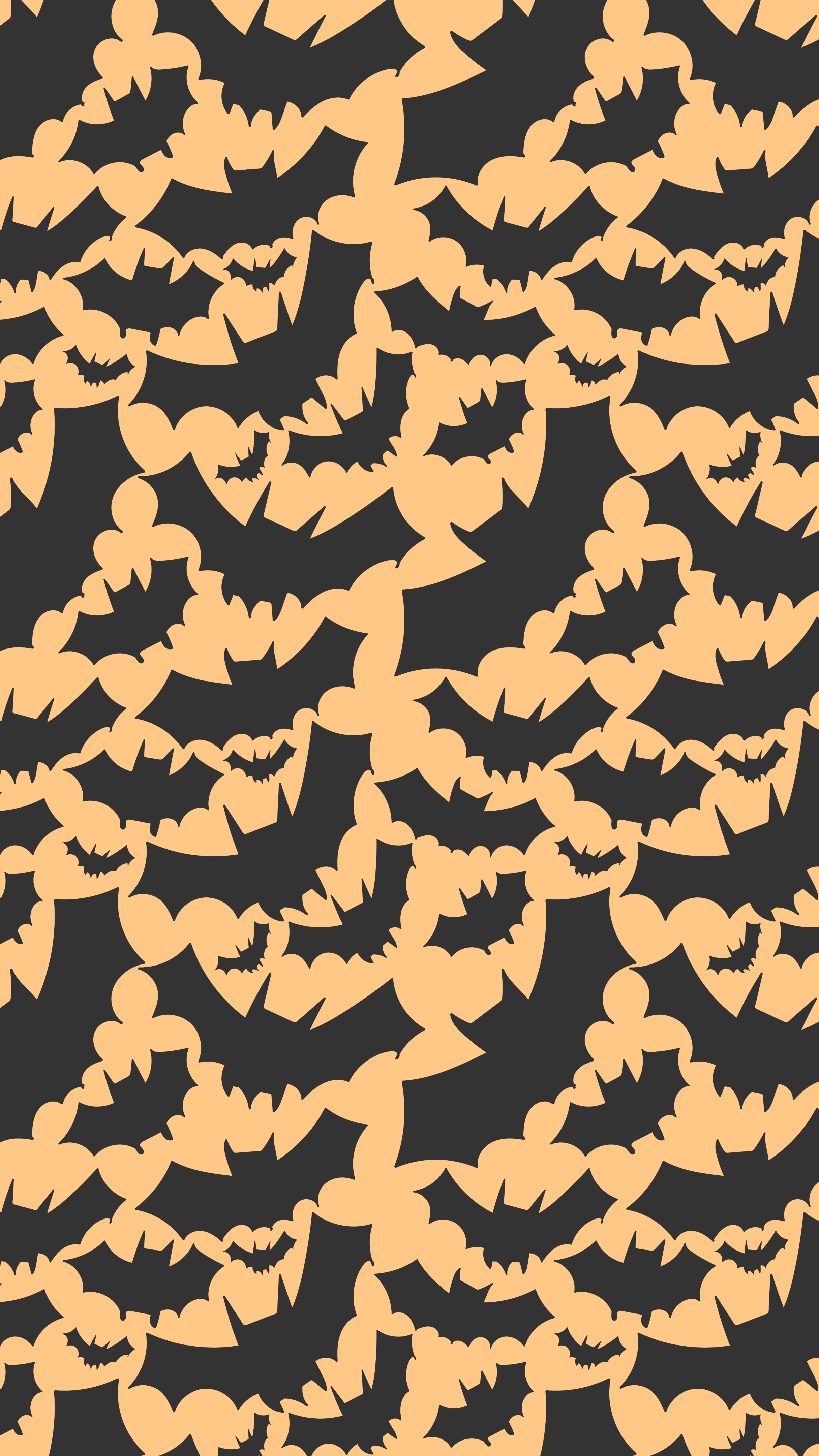 Absolutely Batty and Black Halloween iPhone Wallpaper from Charmed by Stars. Fall wallpaper, Orange wallpaper, Phone background