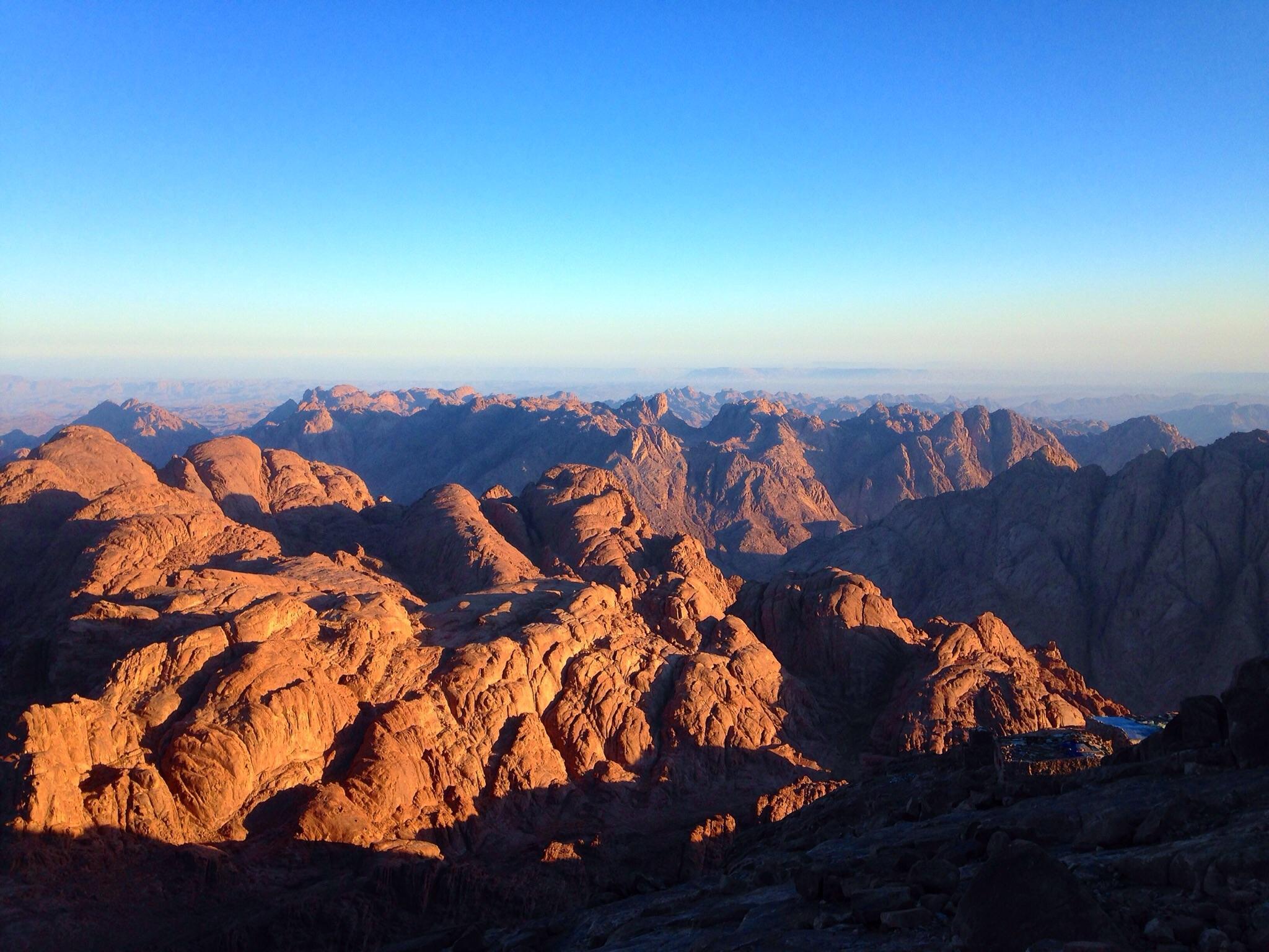 I see how Moses got lost here. Top of Mt. Sinai, Egypt OC