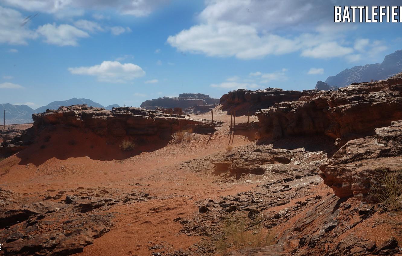 Wallpaper mountains, stones, desert, Battlefield 1, Sinai