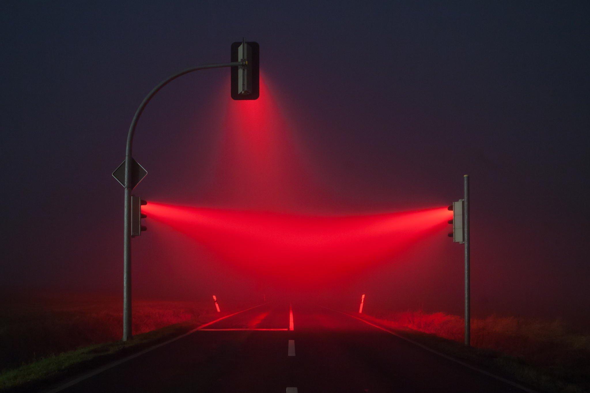 traffic lights lights red blue road wallpaper