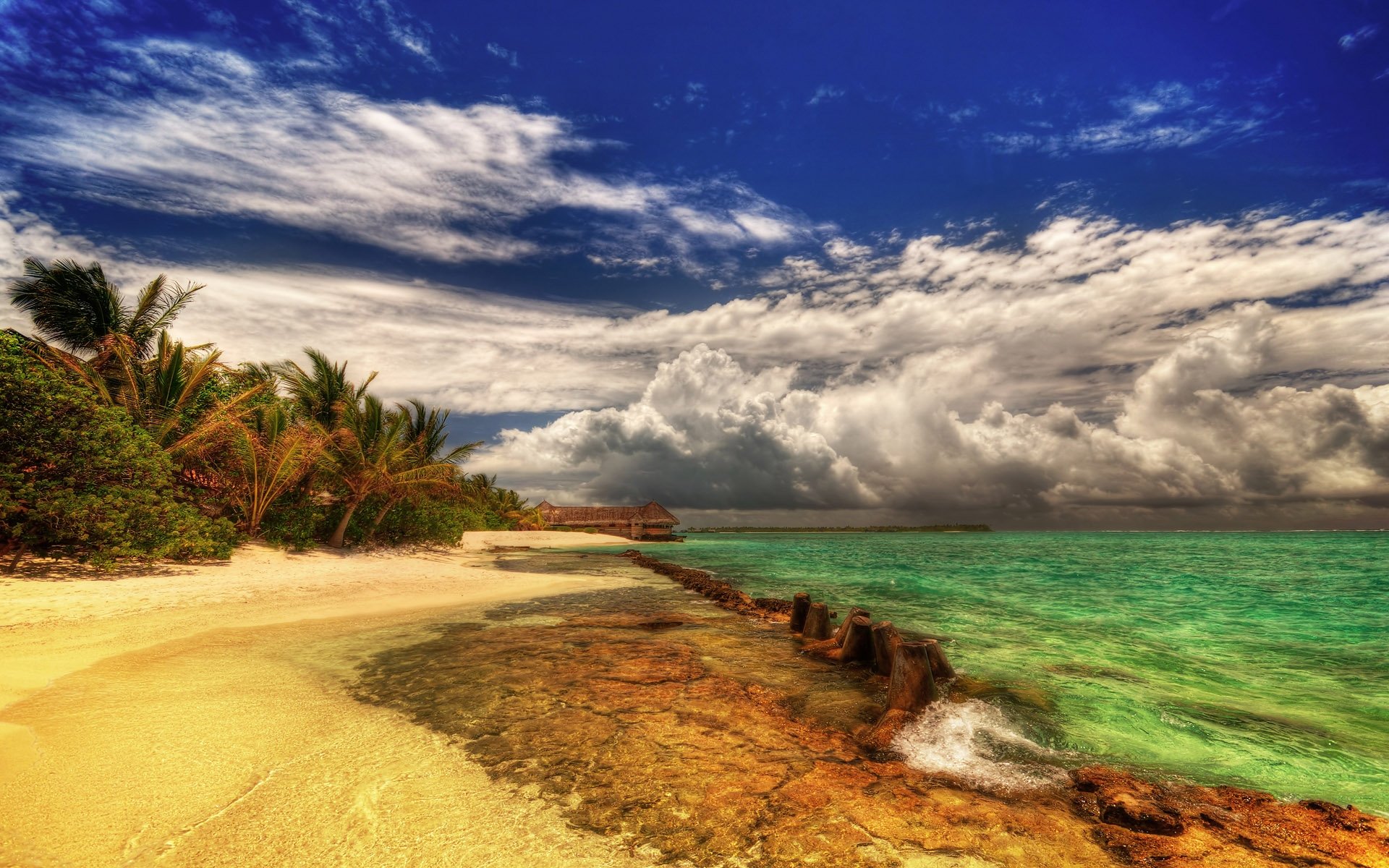 HD Tropical Beach Background