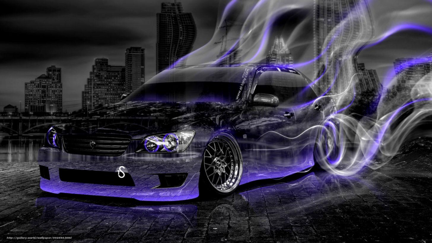 Toyota Car Drift Smoke HD Wallpaper