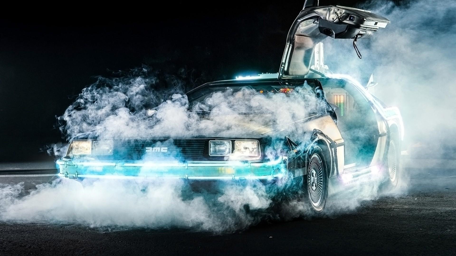 1920x1080 back to the future delorean time travel