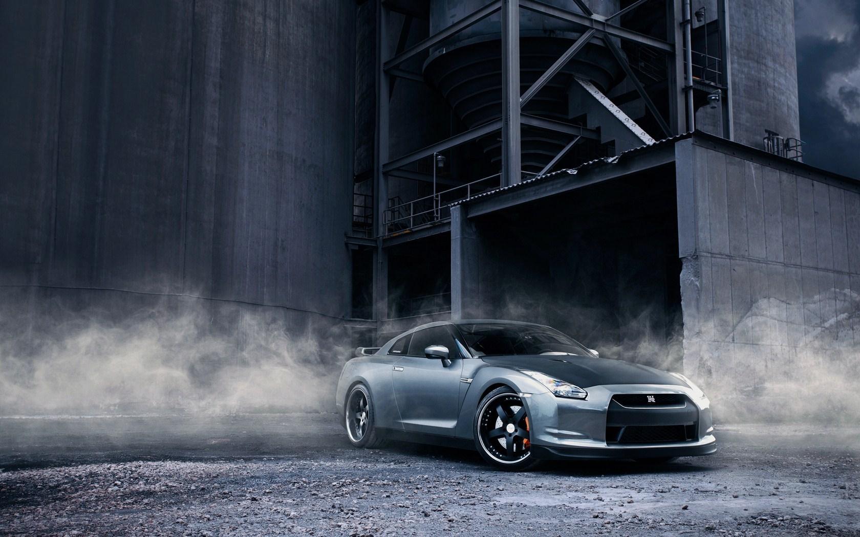 Nissan GT R R35 Smoke Warehouse Wallpaperx1050