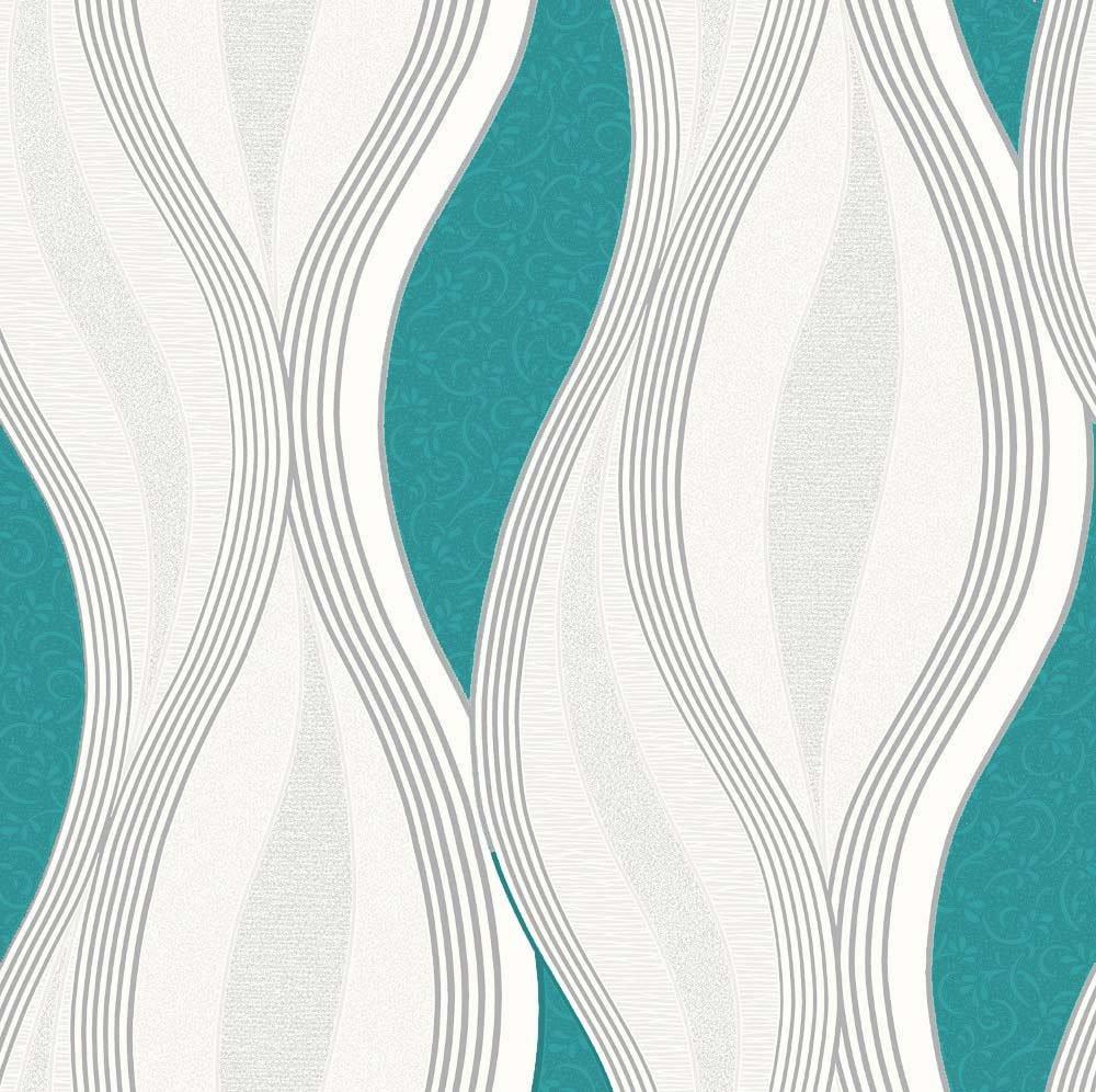 NEW LUXURY DIRECT WALLPAPERS WAVE EMBOSSED