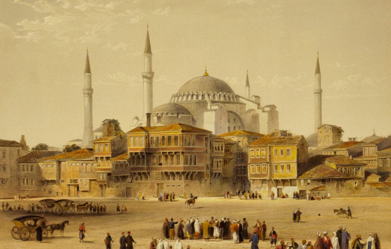 Wallpaper the city, picture, mosque, Istanbul, Turkey