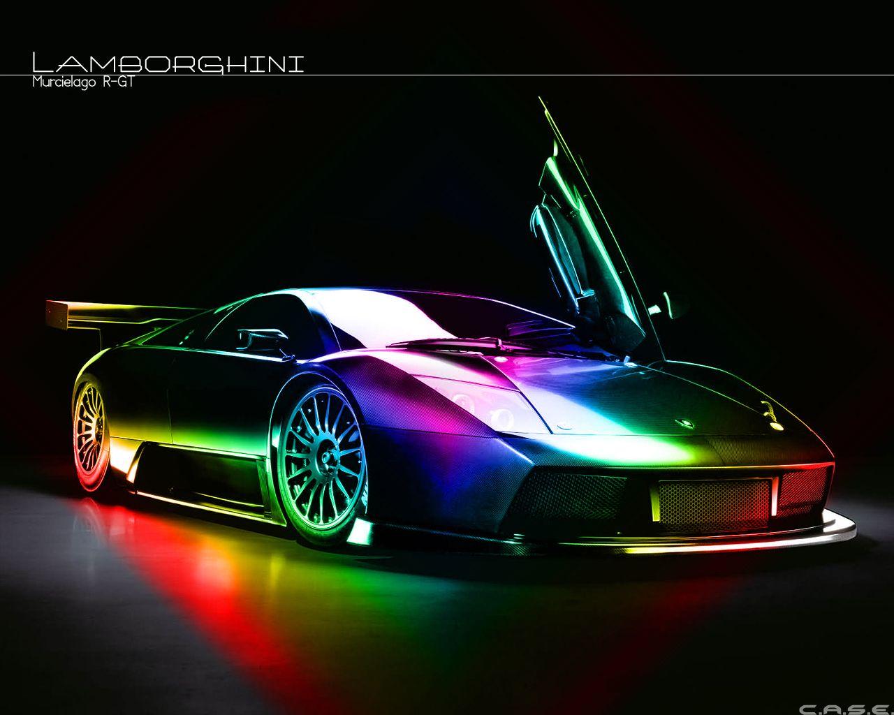 Rainbow Lamborghini Wallpaper
