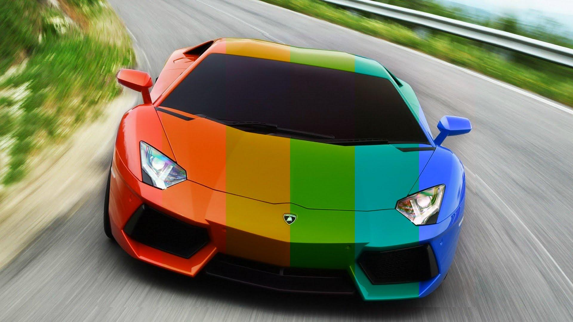 Lamborghini rainbow free online Puzzle Games
