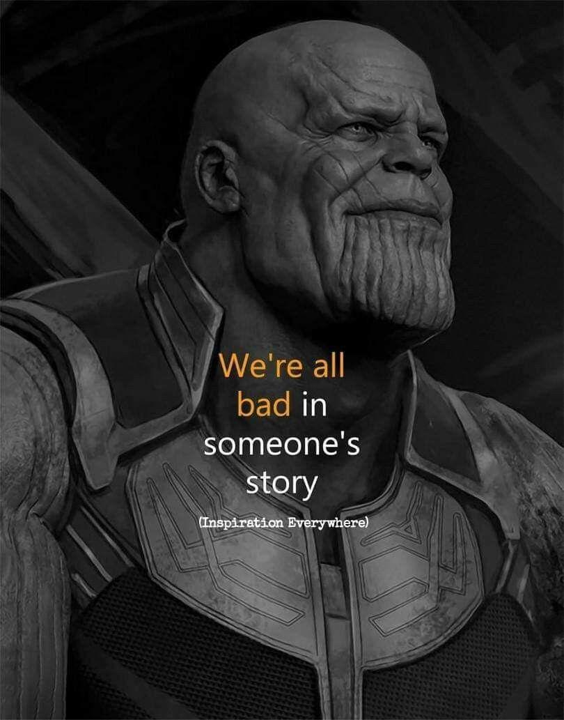 Thanos. Marvel's Avengers. Life quotes, Joker quotes