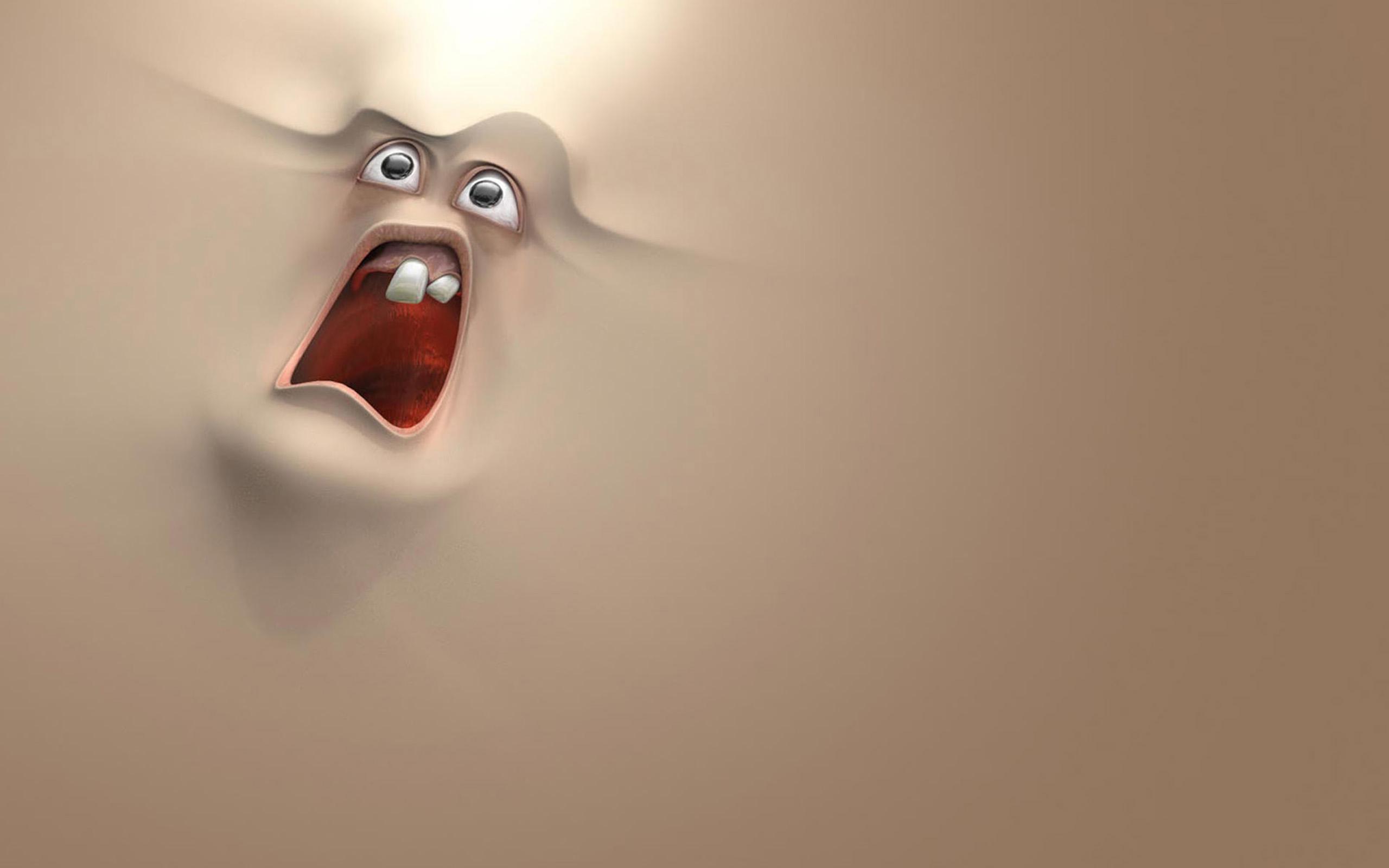 veryfunnywallpaper: Funny Face Cartoon 3D Animated Wallpaper