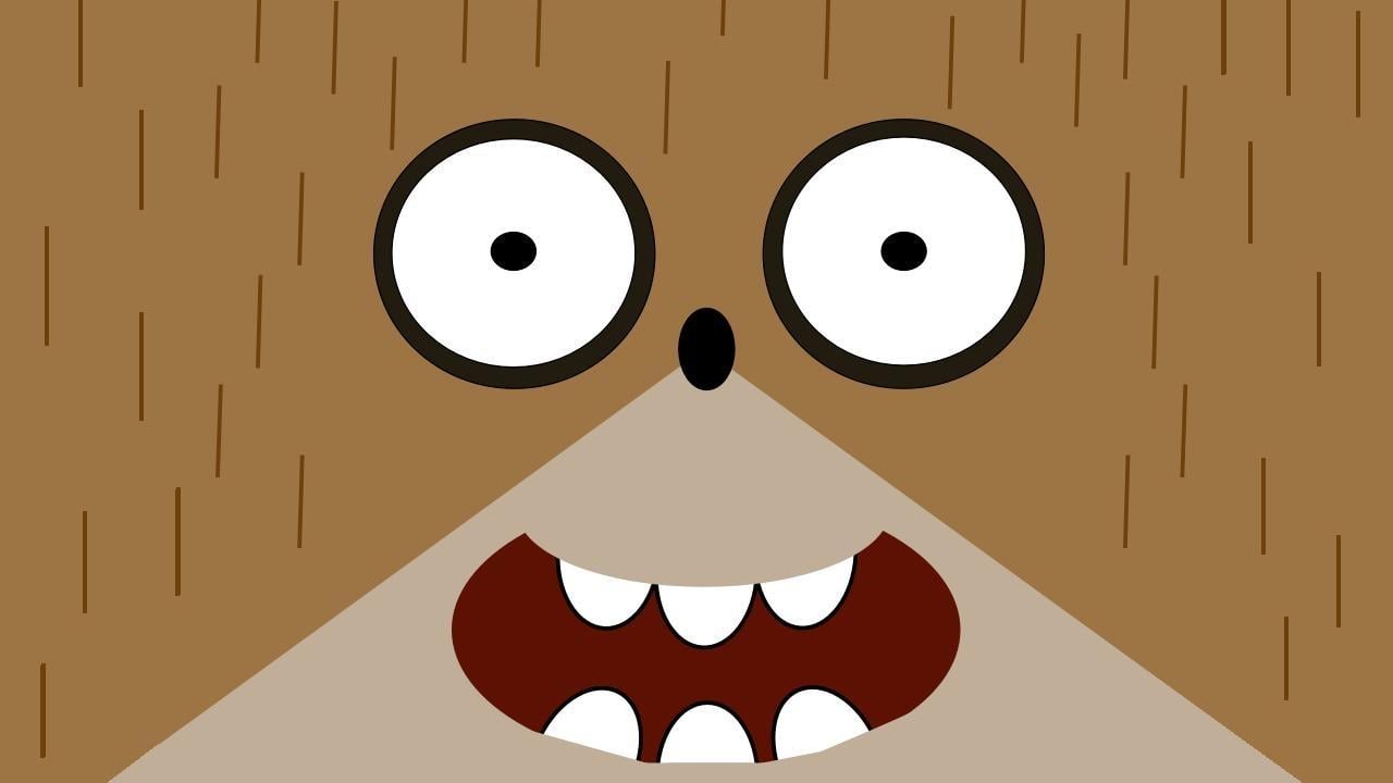 Rigby Face Cartoon Wallpaper
