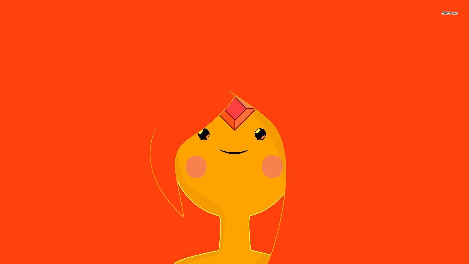 Flame Princess face in Adventure Time wallpaper