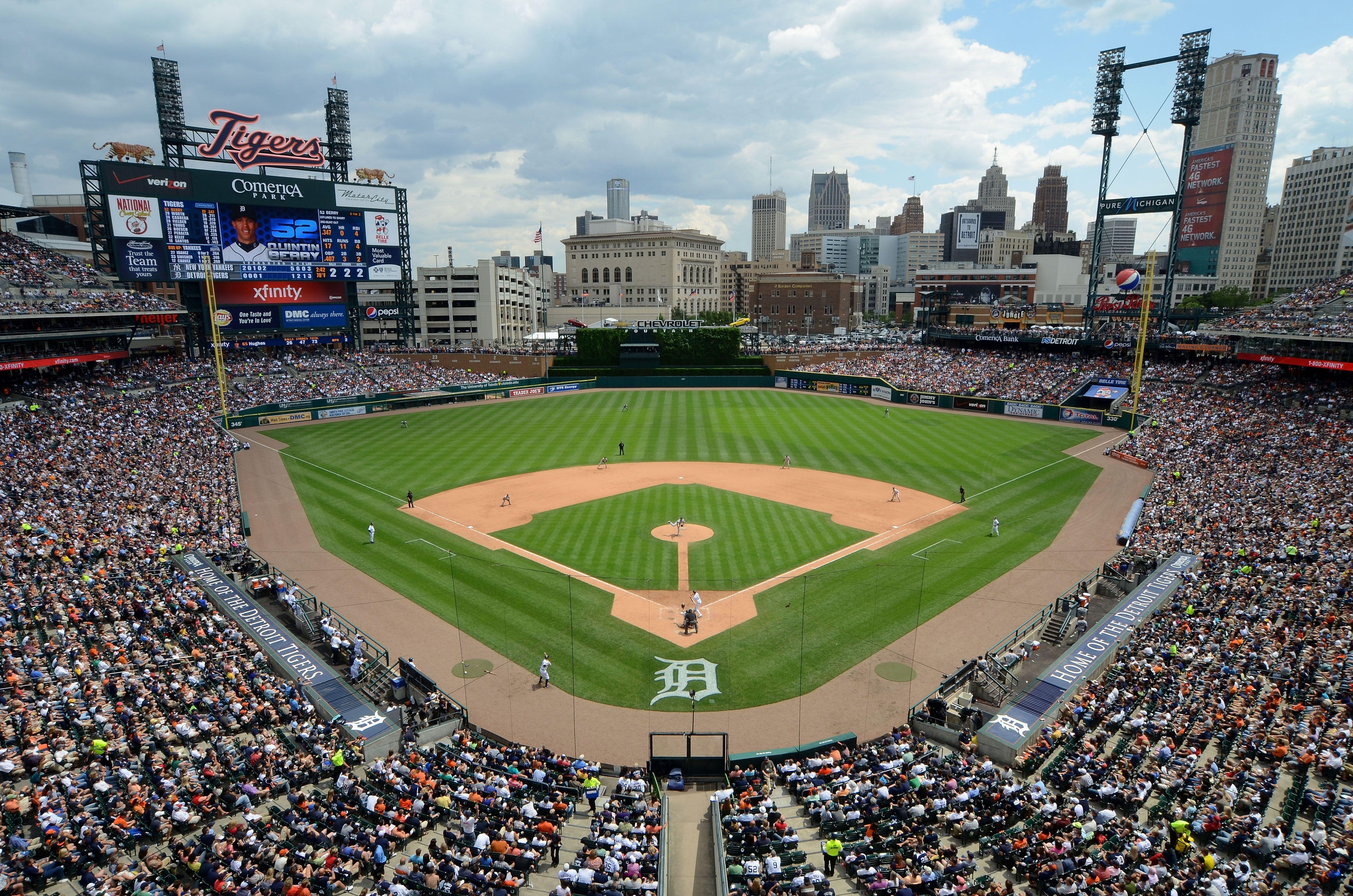 The view from above. Come to Comerica Park. Tiger stadium