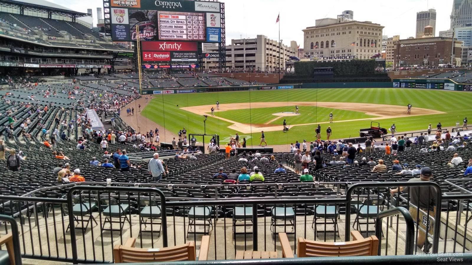 Where is Section 126B at Comerica Park?