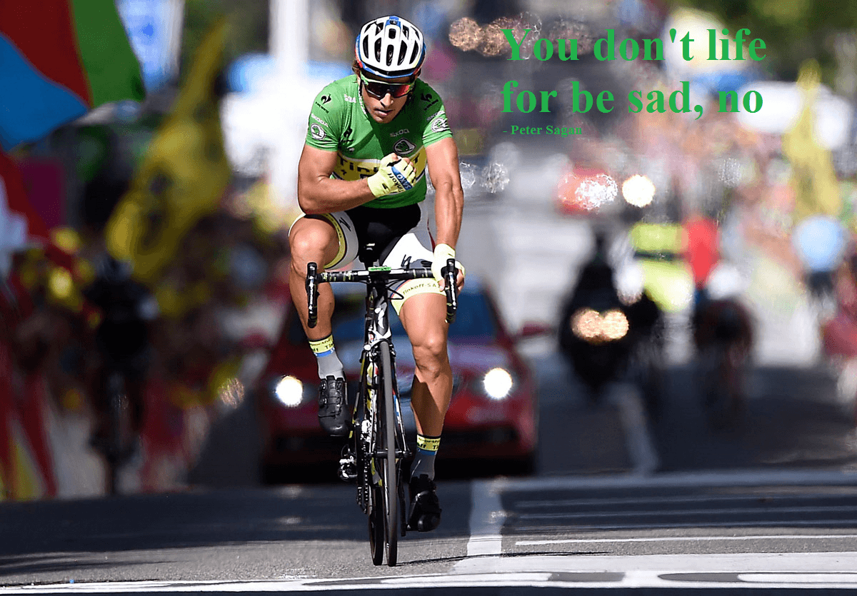 Interview with Peter Sagan on a rest day