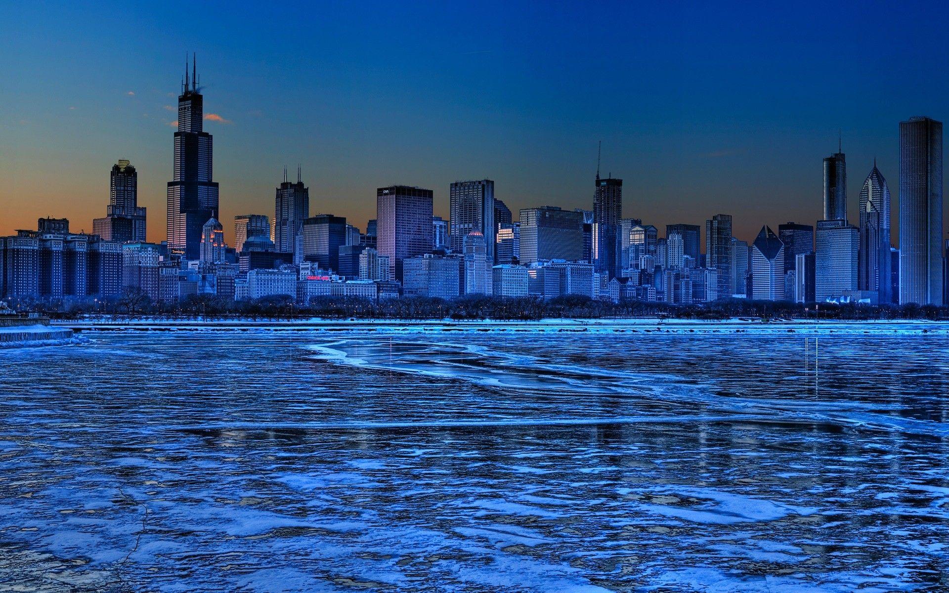 Image result for chicago skyline snow. Midsummer. Chicago