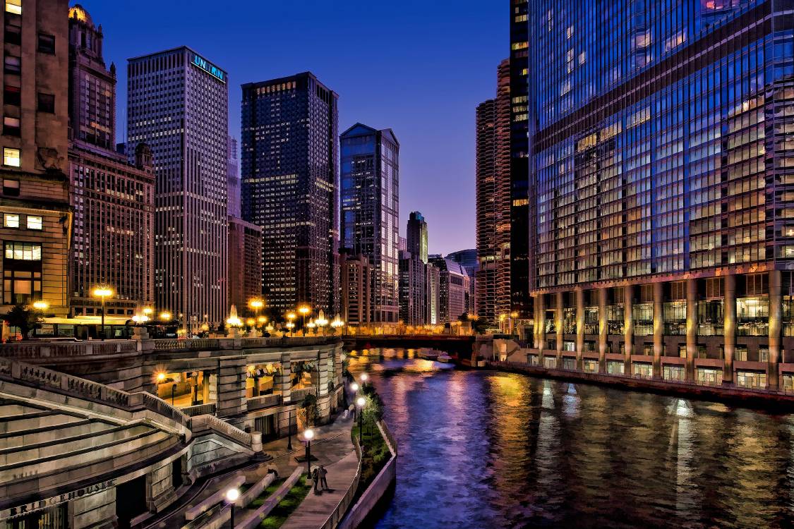 Creative Arts, Waterway, Chicago, Skyline, Landmark HD