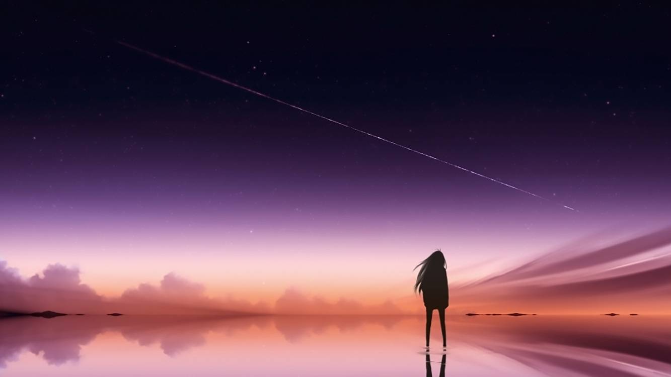 Atmosphere, Space, Girl, Sky, Anime HD Wallpaper, Anime