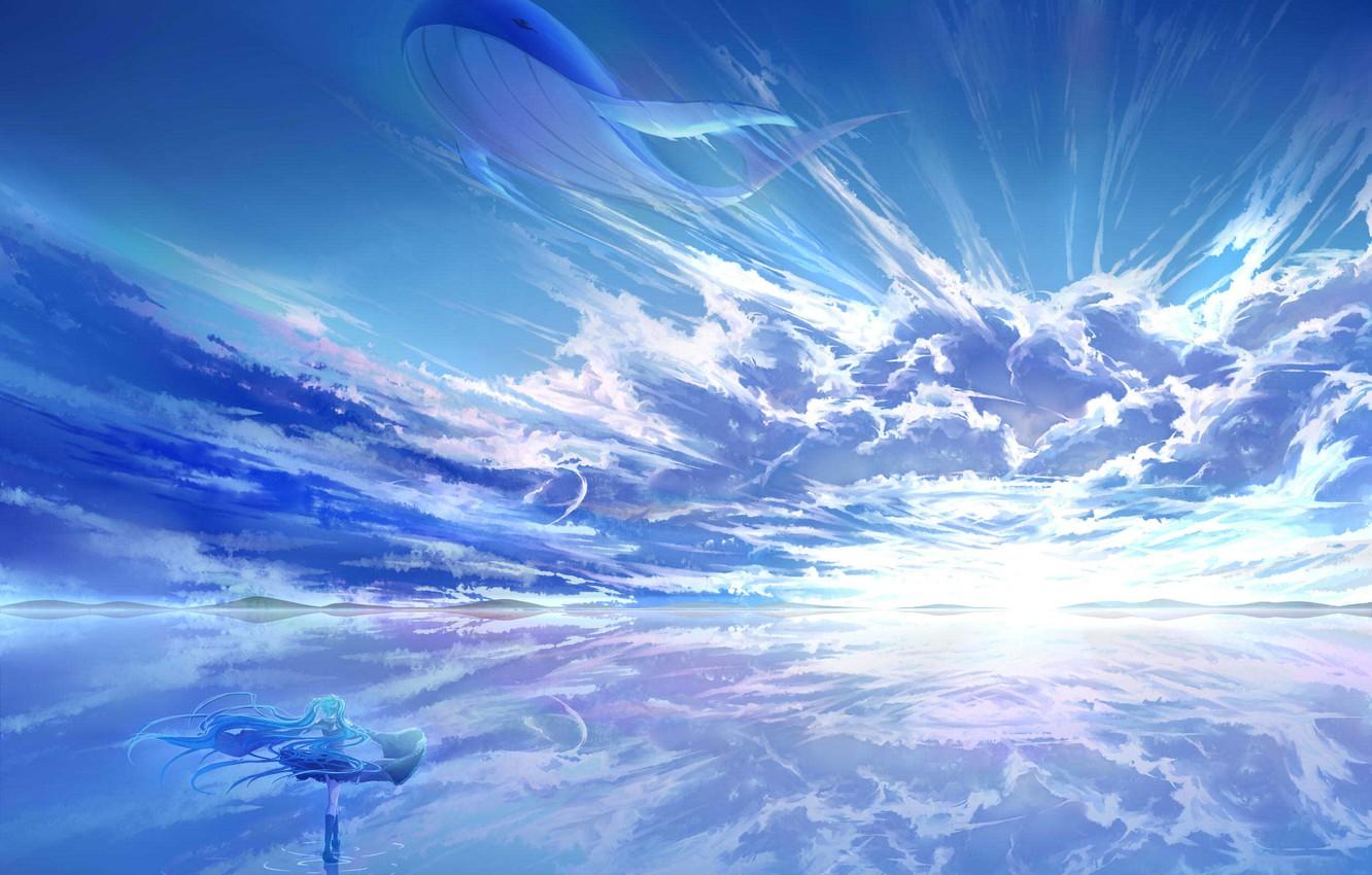 Sky Reflection Anime Wallpapers - Wallpaper Cave
