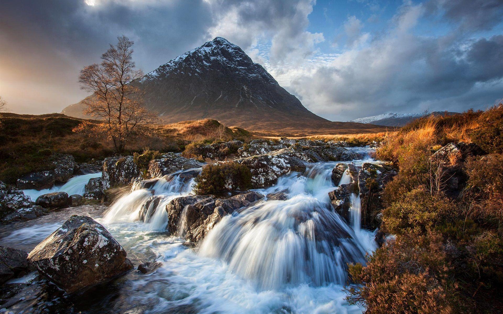 Autumn Mountain Stream Wallpaper Free Autumn Mountain