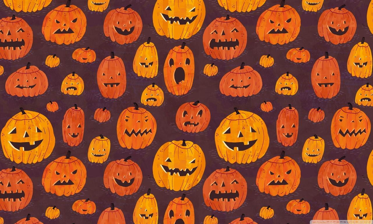 Halloween Pumpkins Pattern ❤ 4K HD Desktop Wallpapers for 4K