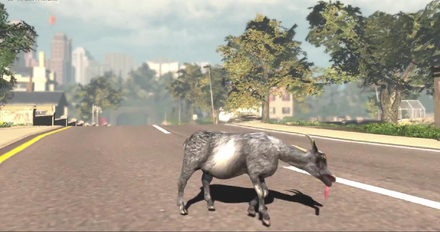 Adorable cool background of Goat Simulator Wallpaper