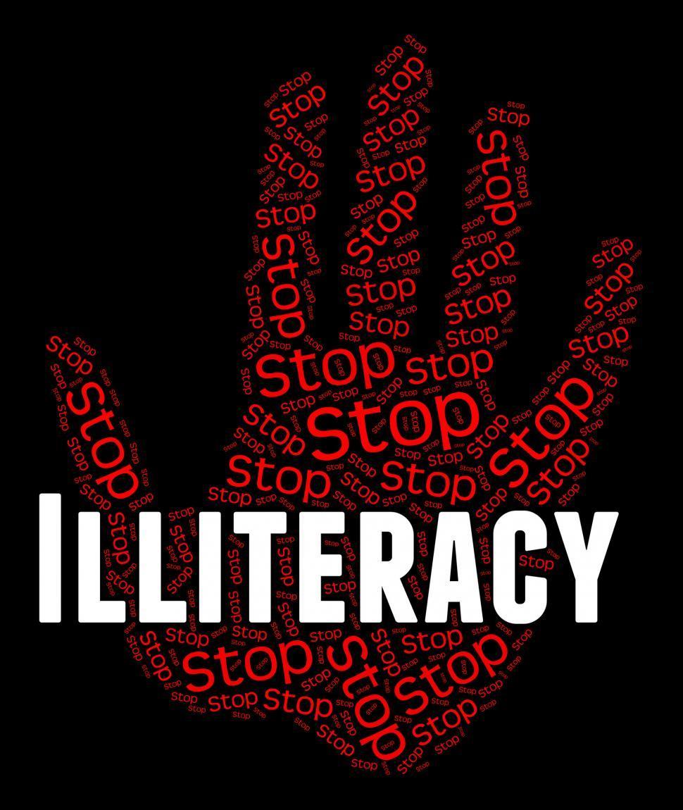 Get Free of Stop Illiteracy Indicates Warning