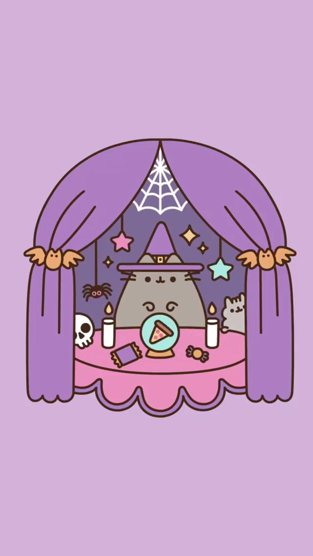 Halloween Pusheen Cat Wallpapers Wallpaper Cave
