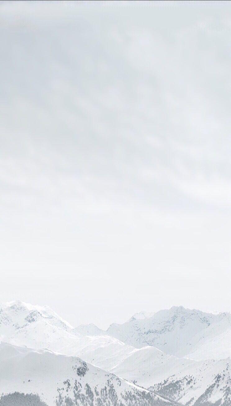 Winter mountain, wallpaper, iPhone, clean, beauty, colour