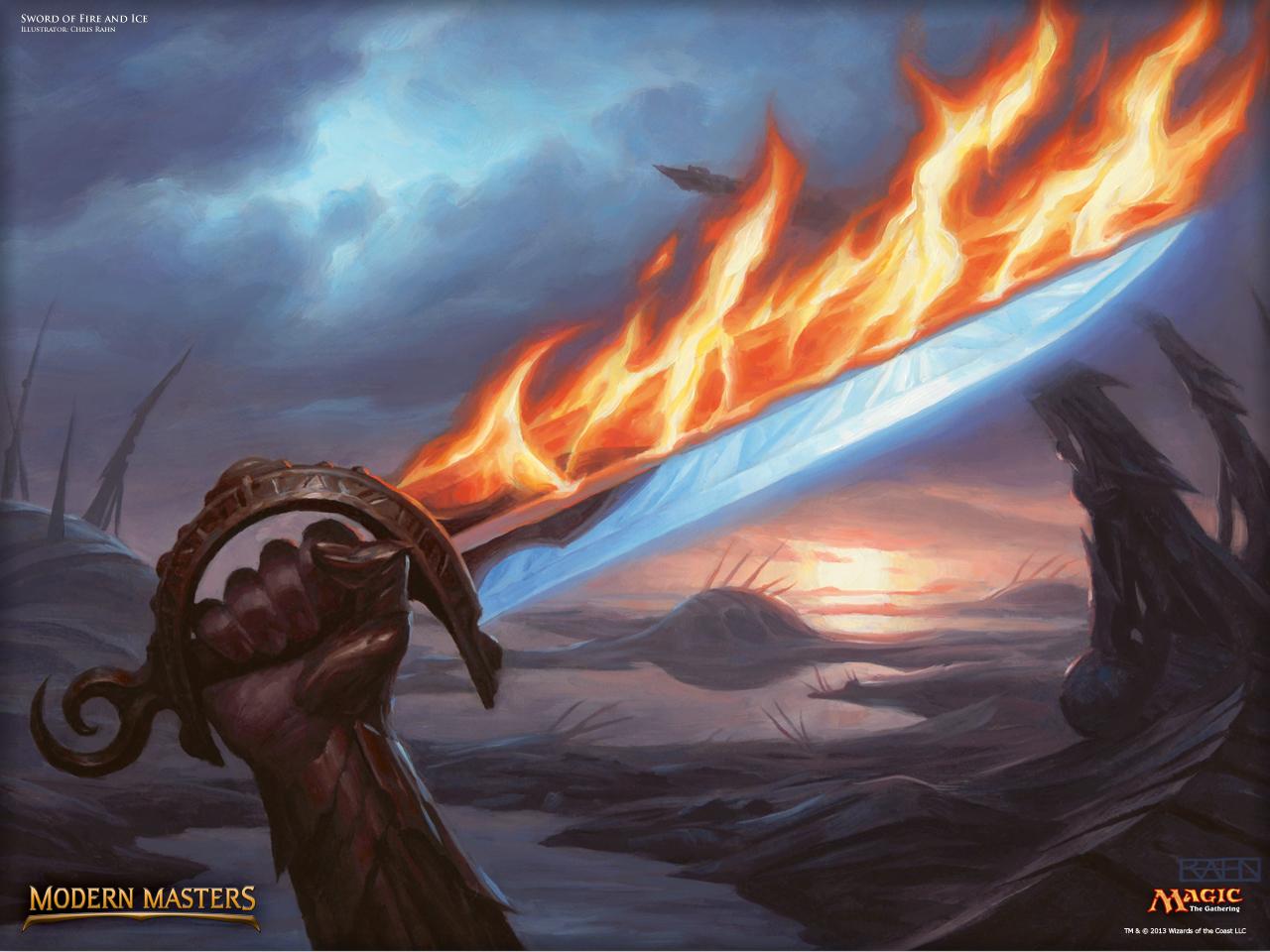 Wallpaper of the Week: Sword of Fire and Ice. MAGIC: THE