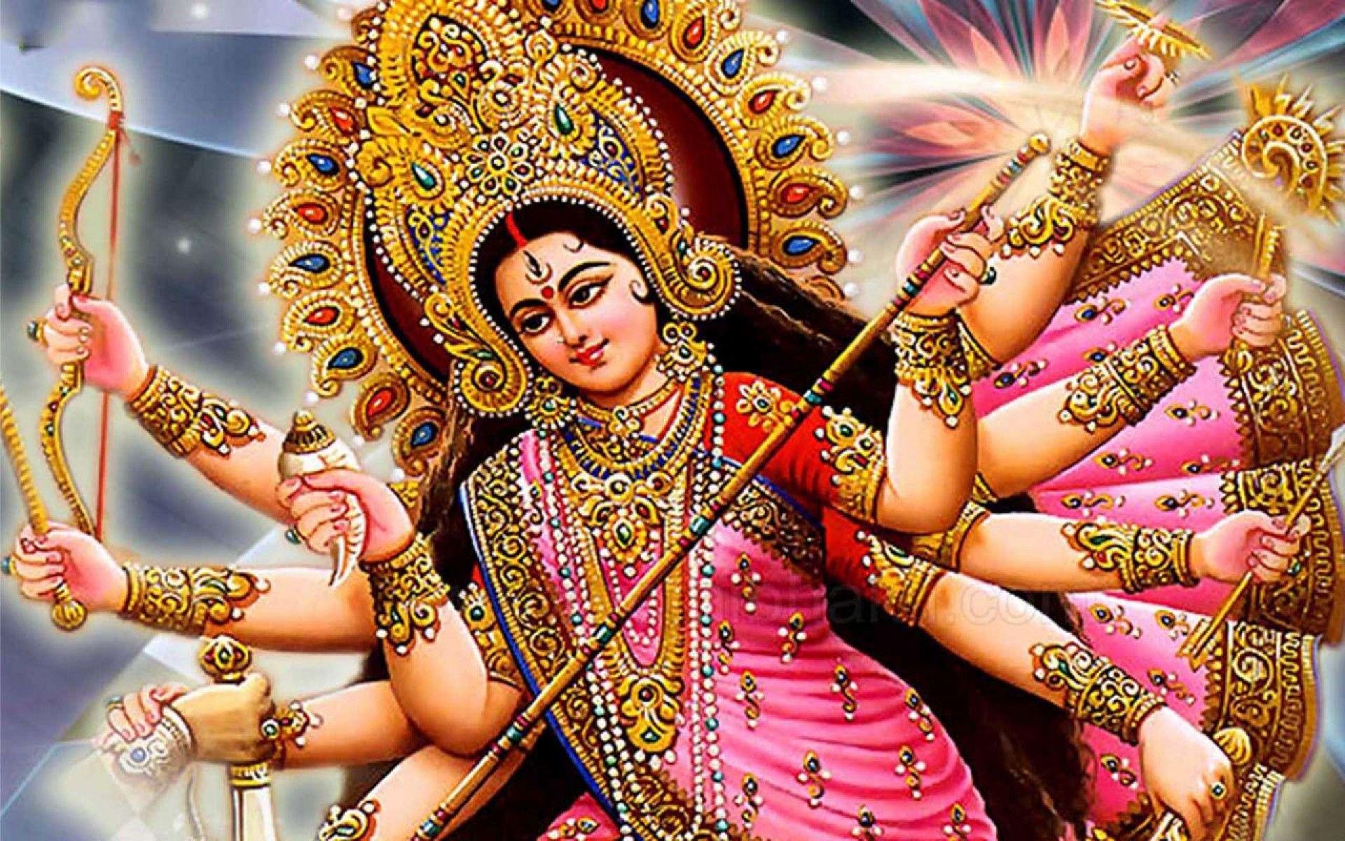 God Maa Durga HD Wallpaper. Navratri puja, Maa durga photo