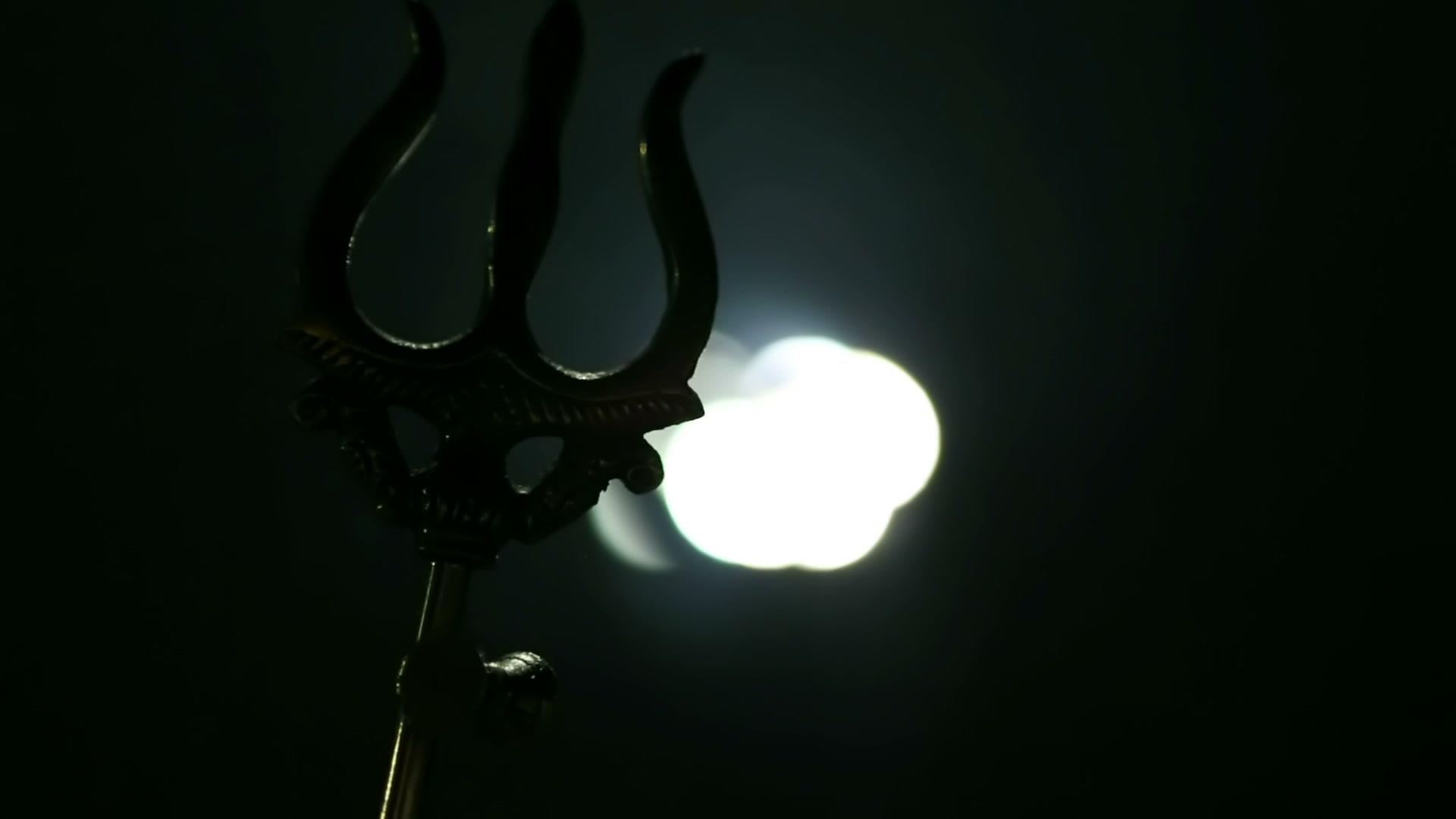 Trishul symbol of Hindu god Shiva. T