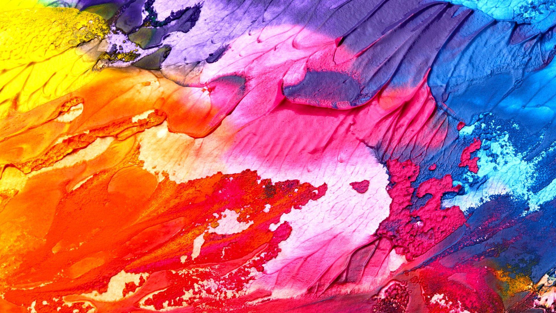Colorful Paint Abstract Art HD Wallpaper