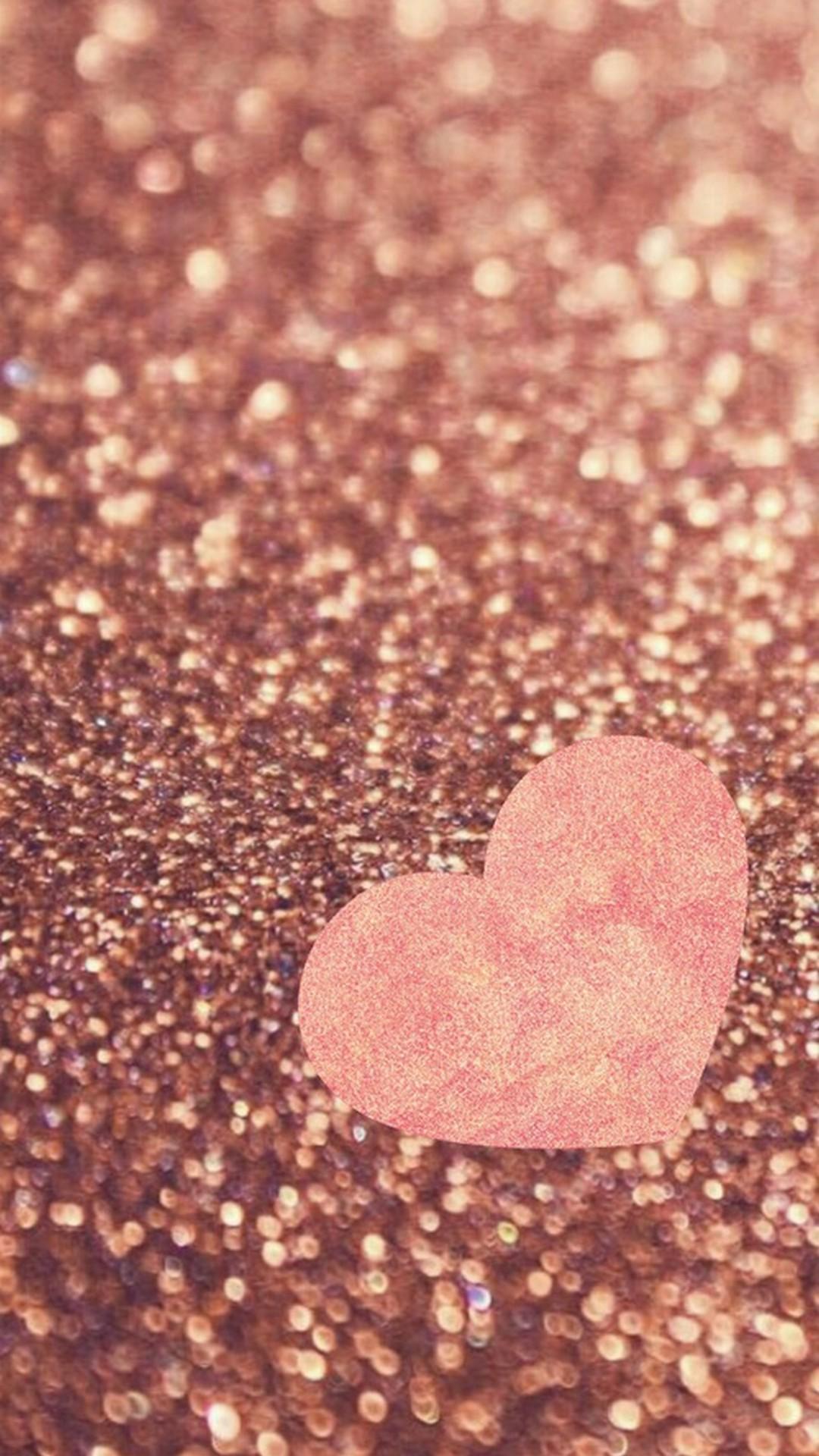 Rose Gold Glitter HD Wallpaper For Android Android