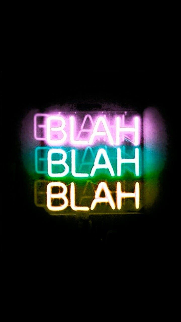 My major habit. Neon words, Neon wallpaper, Vintage quotes