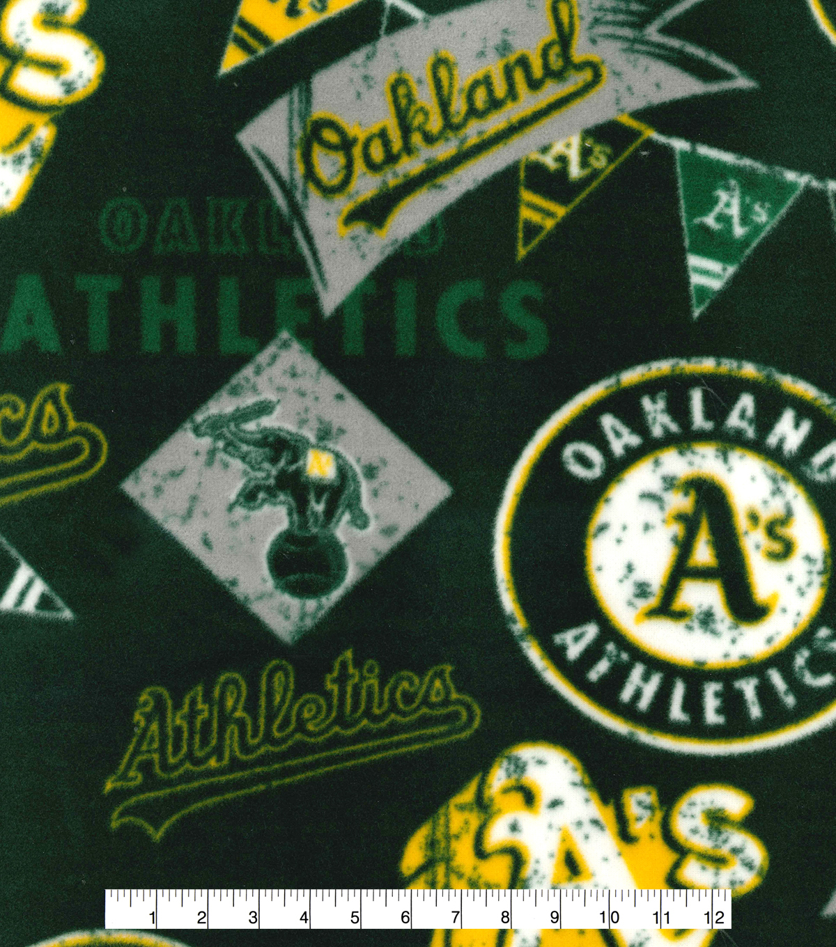 Oakland Athletics Fleece Fabric Vintage