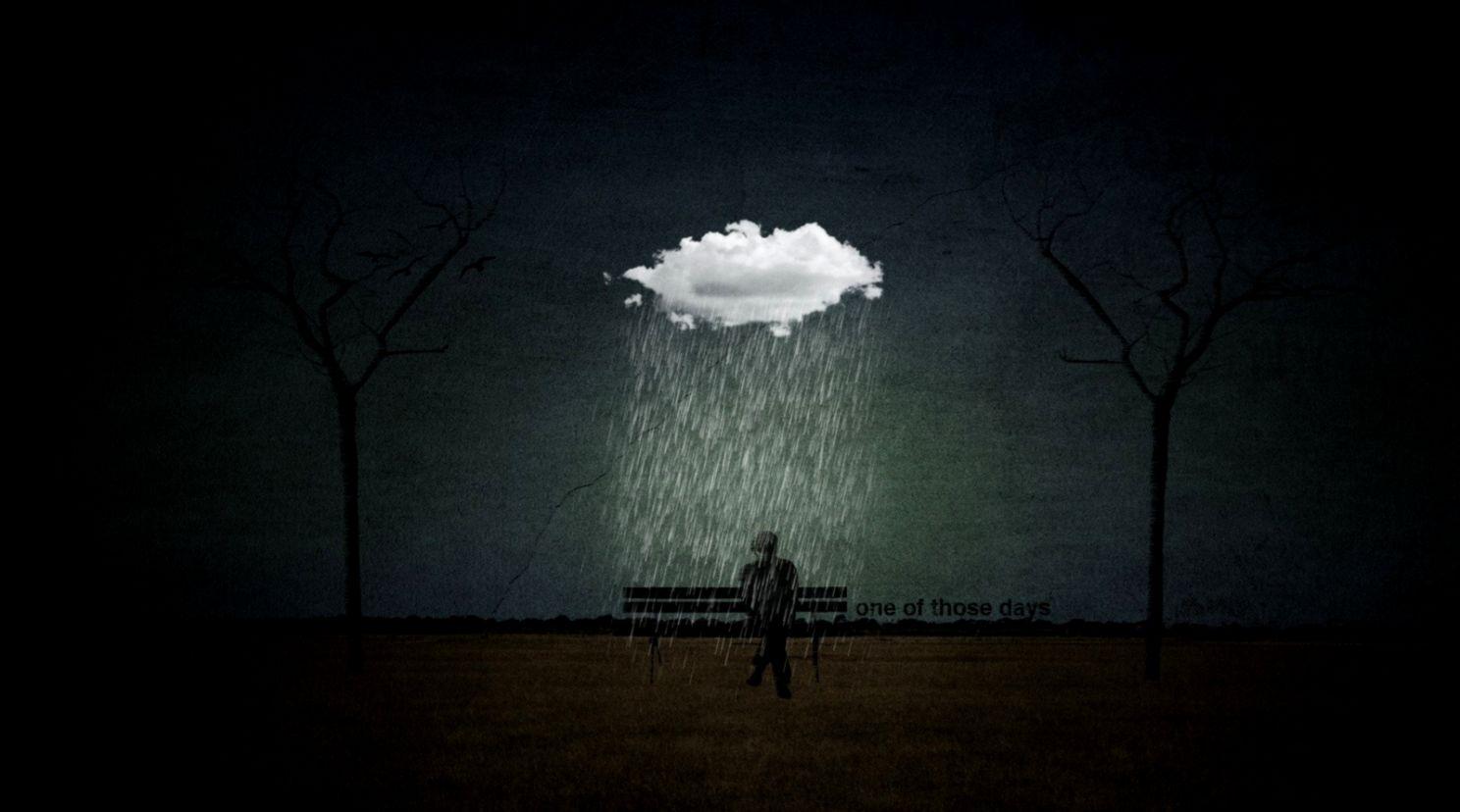Could Rain Creative HD Wallpaper