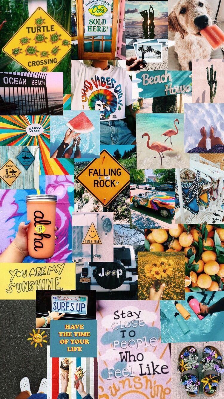 VSCO Collage Wallpaper Free VSCO Collage Background