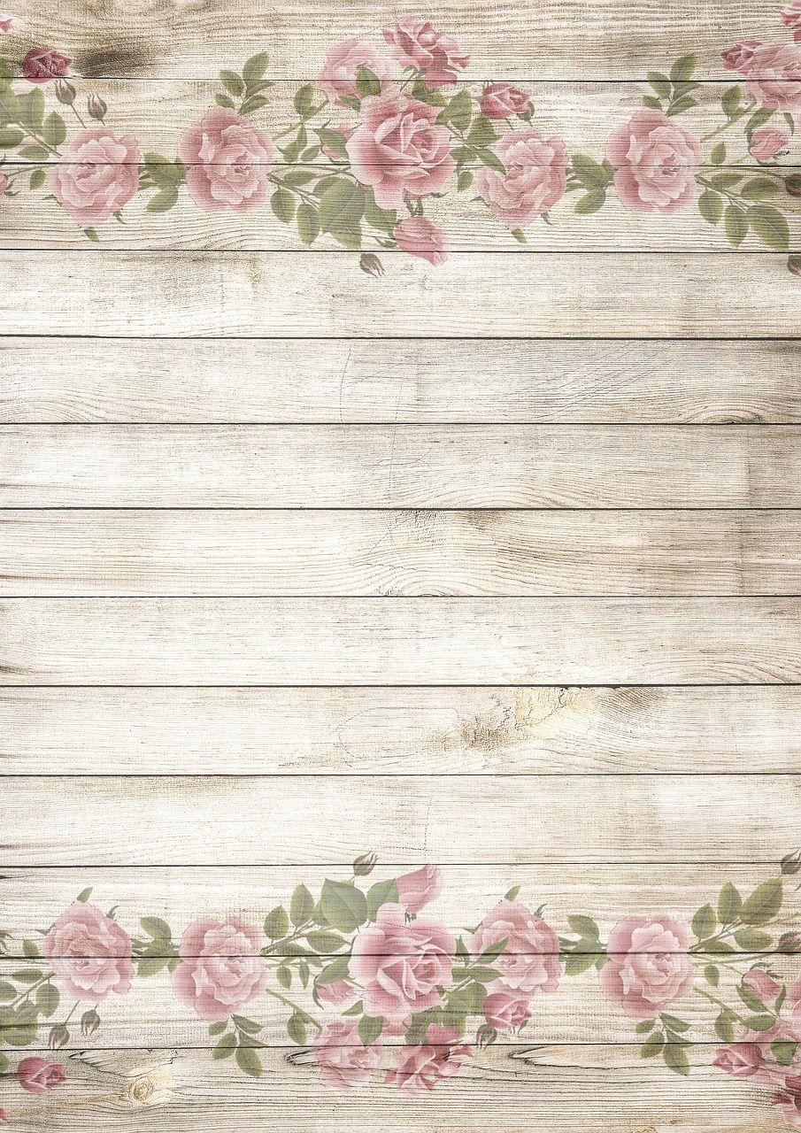Free Image Wood Vintage Roses Pink