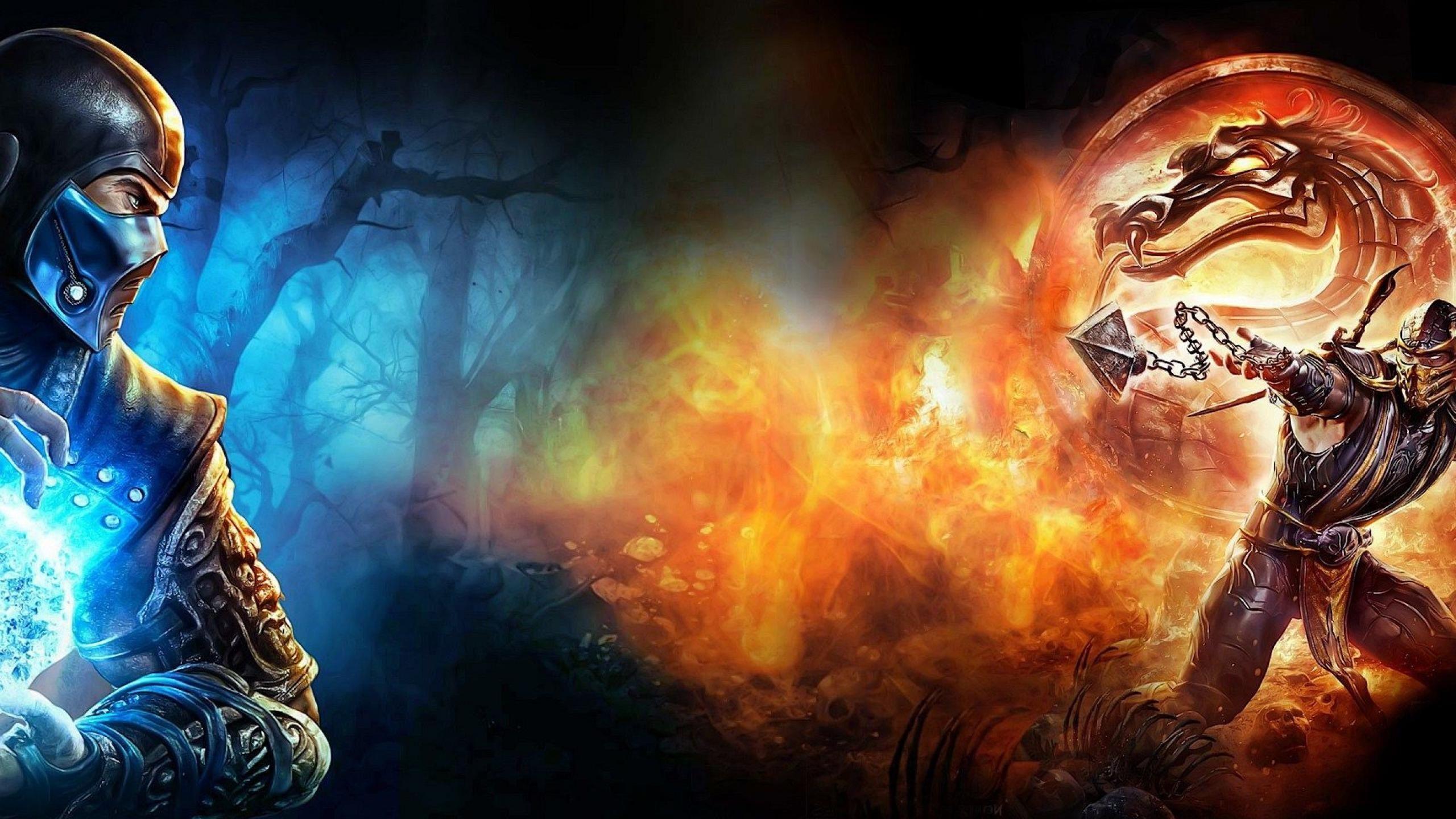 Games Subzero Mortal Kombat Wallpaper 2560x1440PX