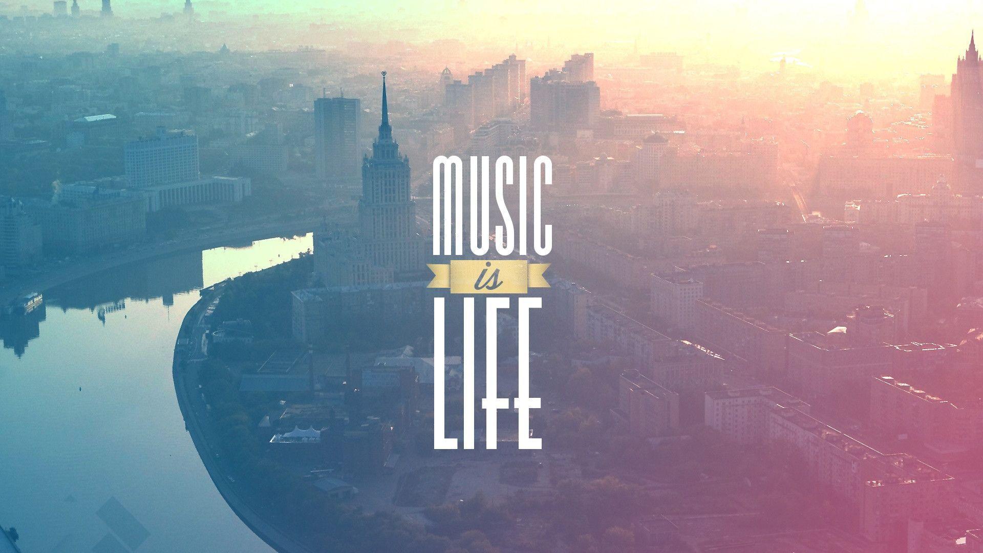Music is life Wallpaper. Обои для компьютера