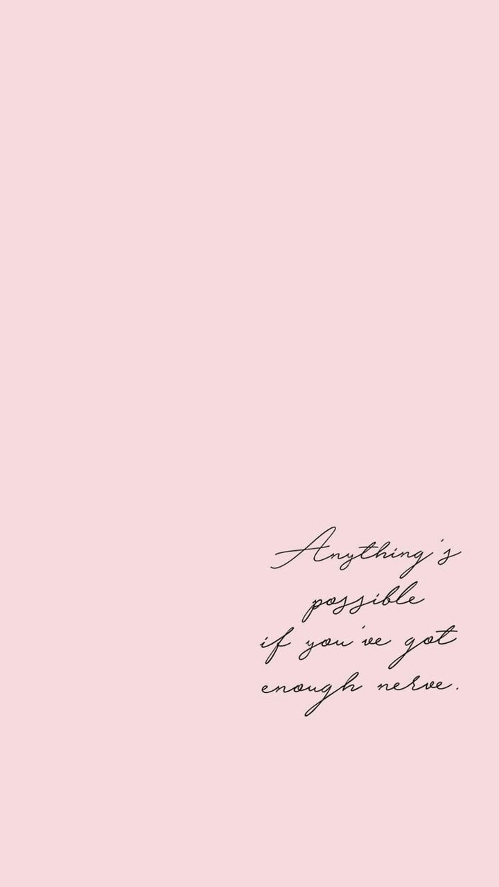 Pink Quote Aesthetic Wallpaper Free Pink Quote Aesthetic