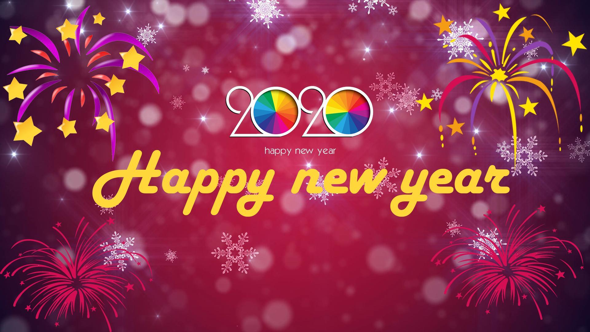 Happy new year 2020 CD banner background HD