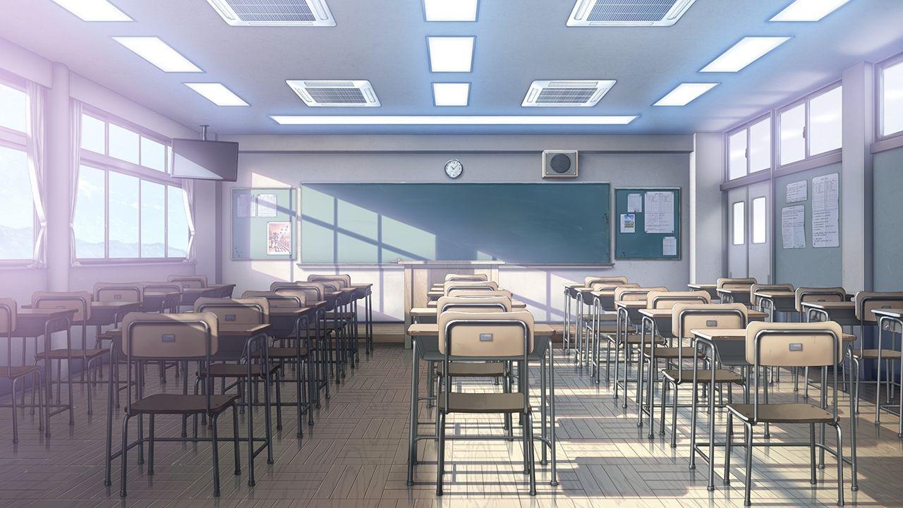 Anime School Scenery Wallpaper Free Anime School