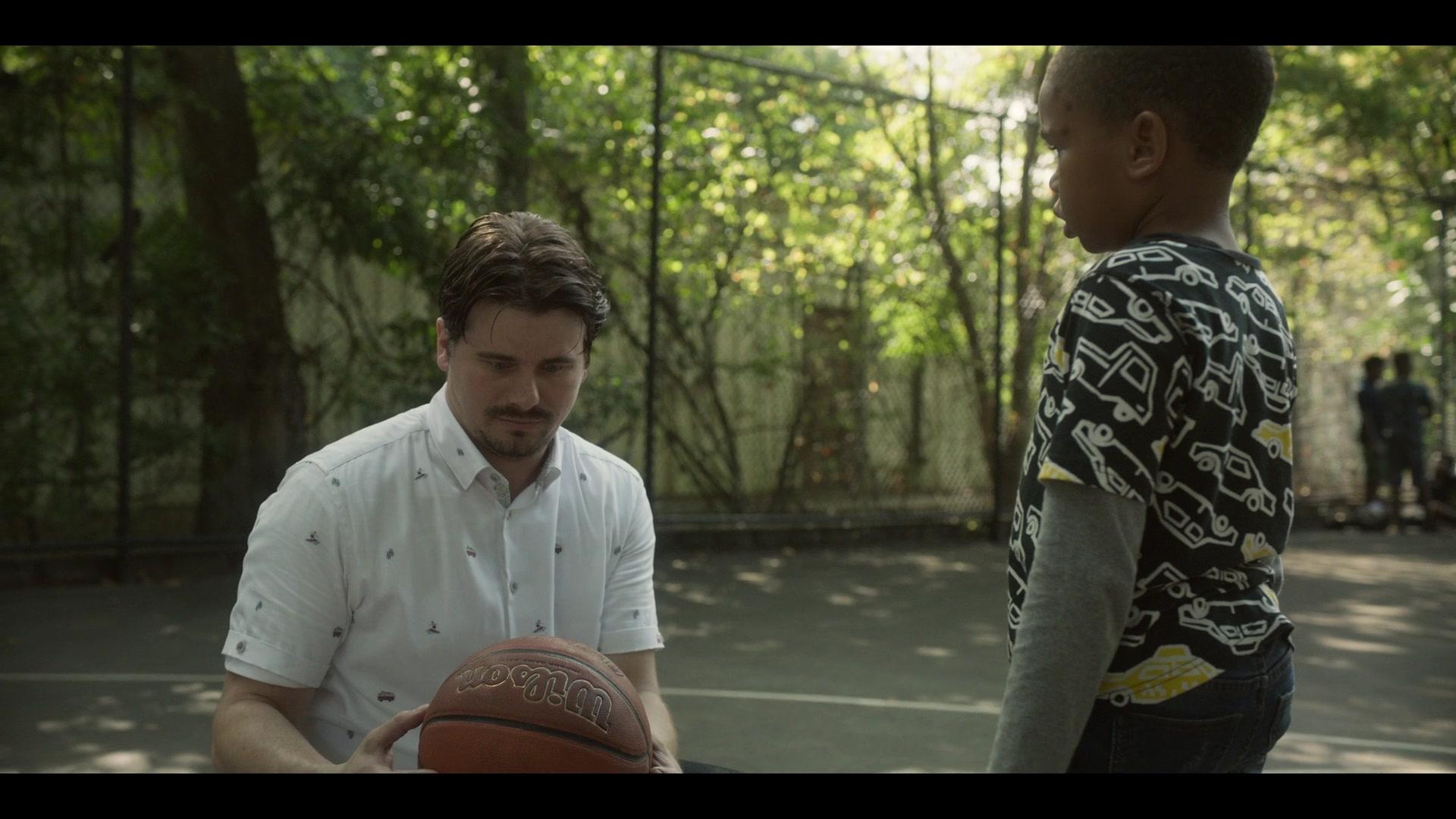 Wilson Basketball Held by Jason Ritter as Pat in Raising