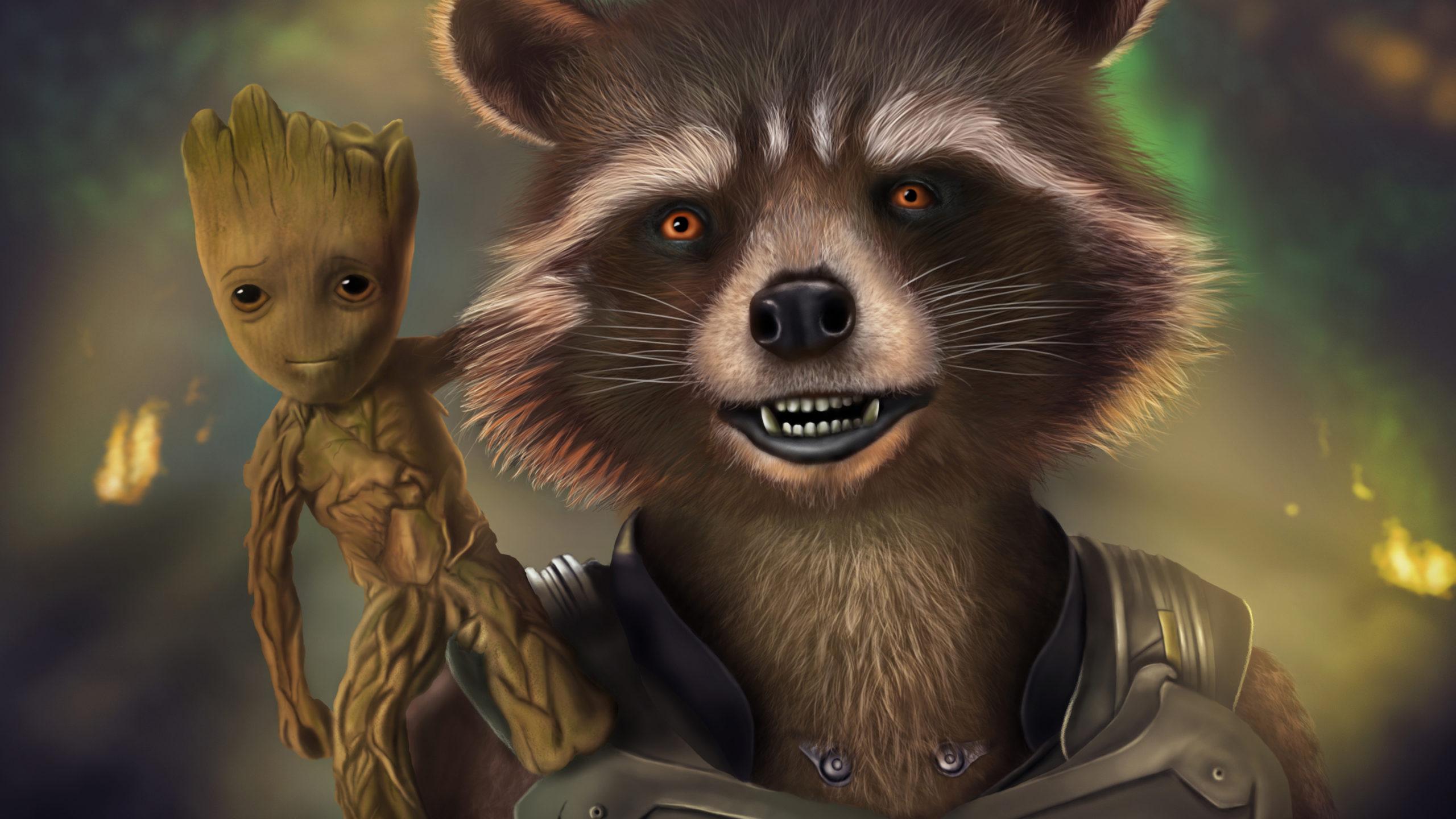 Mobile And Baby Groot Free Wallpaper & Background