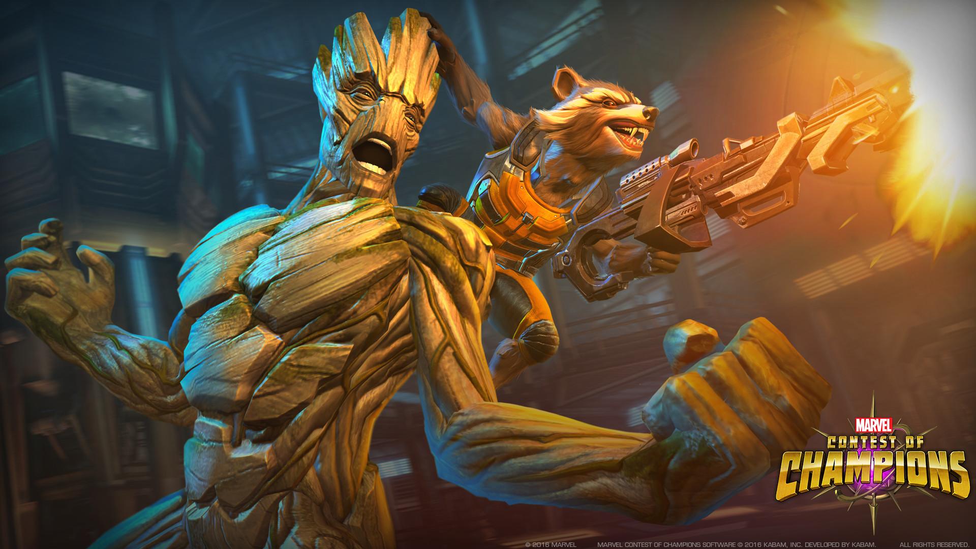 Groot and his buddy Rocket, lee romao