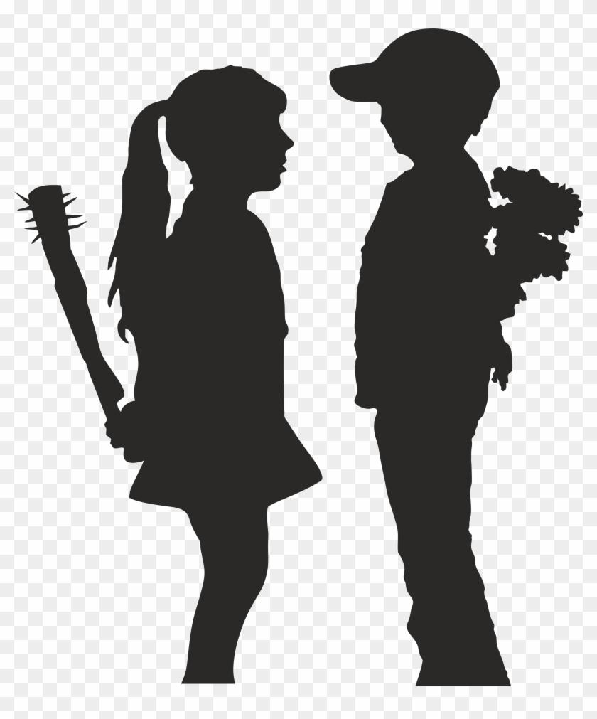 Banksy Wallpaper Boy Meets Girl, HD Png Download