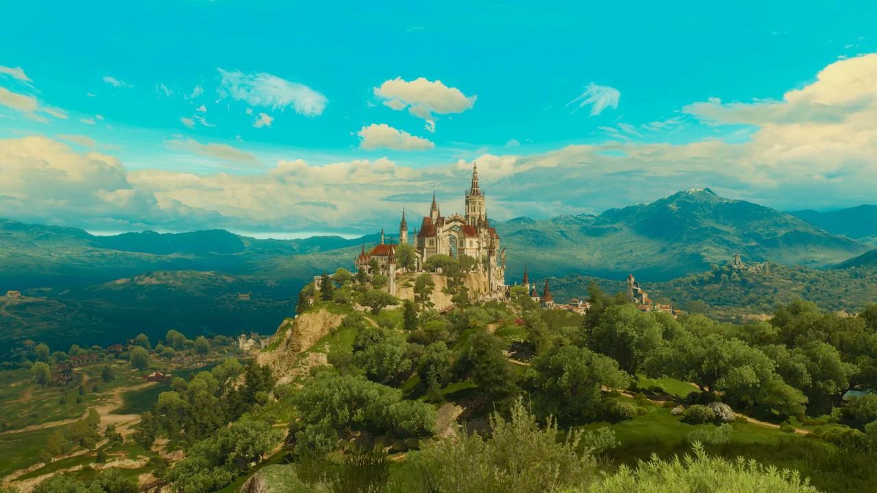 Witcher 3 nights in Toussaint (4K UHD live wallpaper / time lapse)