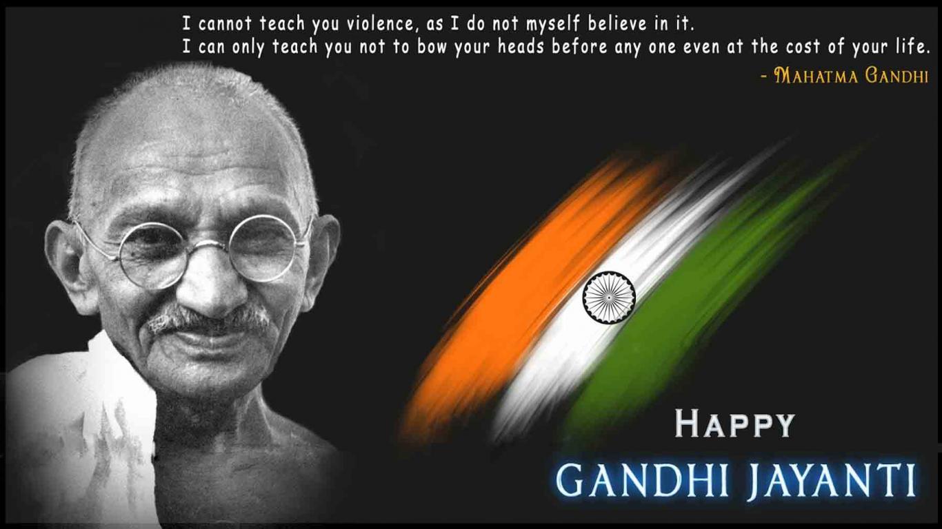 Download Happy Mahatma Gandhi Jayanti Wallpaper HD
